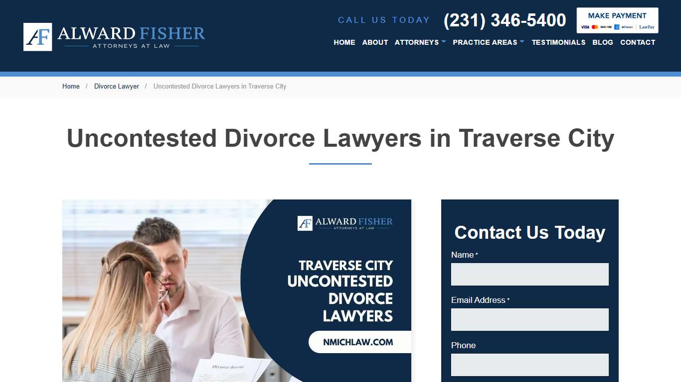 Uncontested Divorce Lawyers in Traverse City